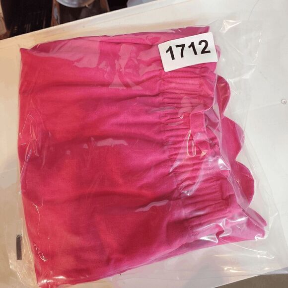 J Crew Skirts Womens 6 Pink Mini Elastic Waist Cotton Scalloped A-Line - Picture 7 of 7